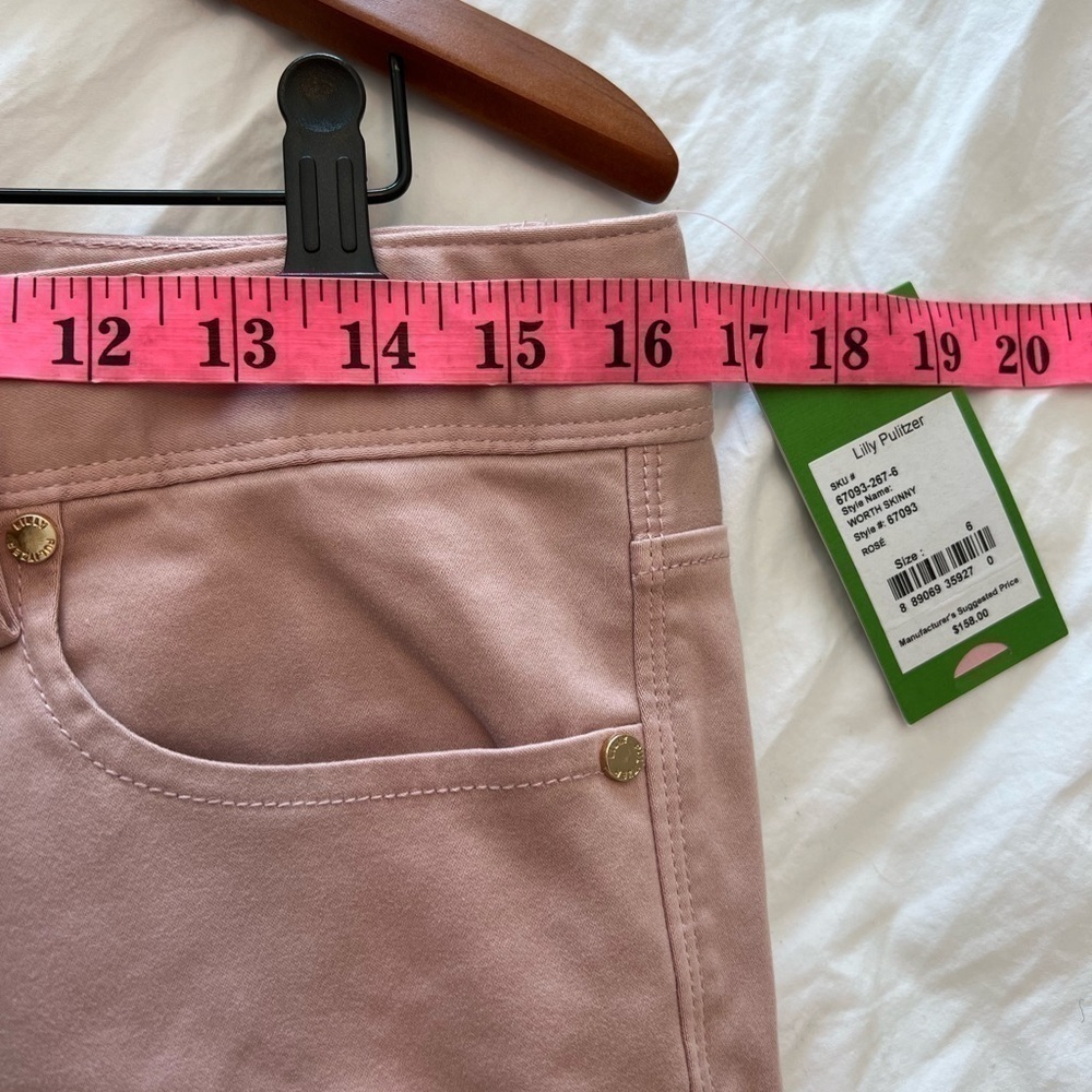 NEW Lilly Pulitzer Worth Skinny Rose Pants - Picture 11 of 16